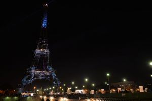 Tour Eiffel revêtue d'arbres virtuels #1heart1tree #cop21 [2015]